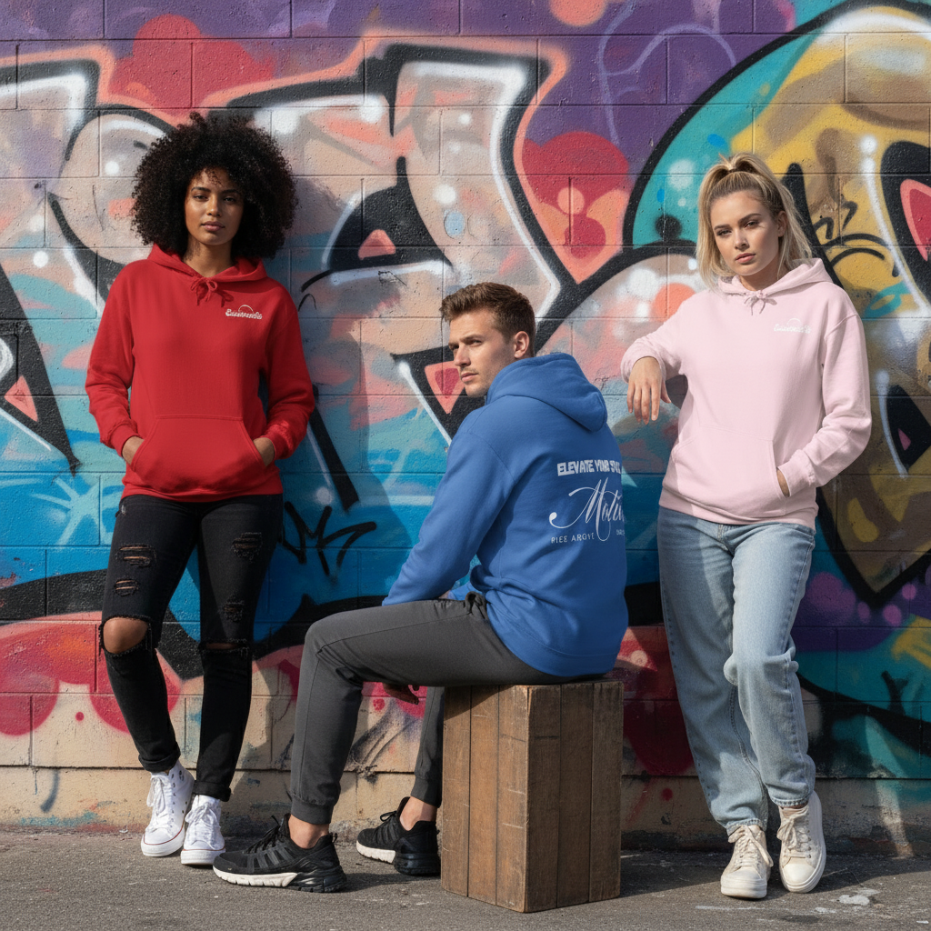 Group three sitting standing