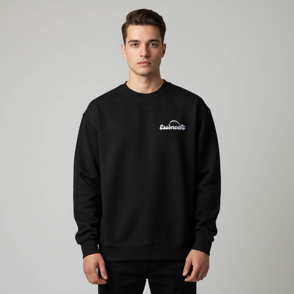 Jet Black Essencefit Sweatshirt